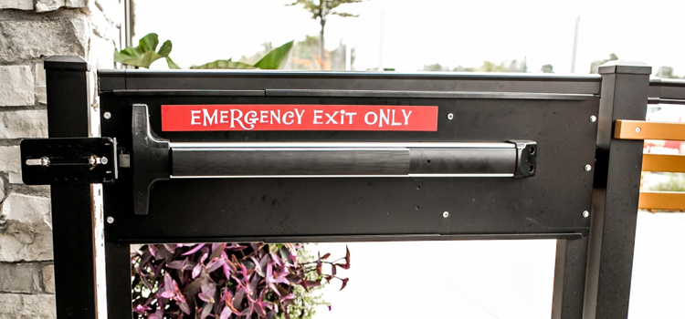 emergency push bar installation in Chino Hills